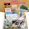 2110PCS Electronic Components Kit – Resistors, LEDs, Breadboard