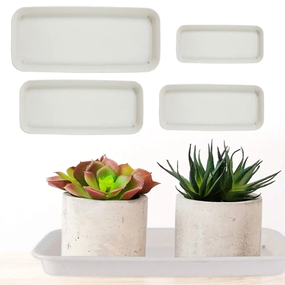Plastic Rectangle Tray Plant Saucer Drip Trays Saucers Indoor Outdoor