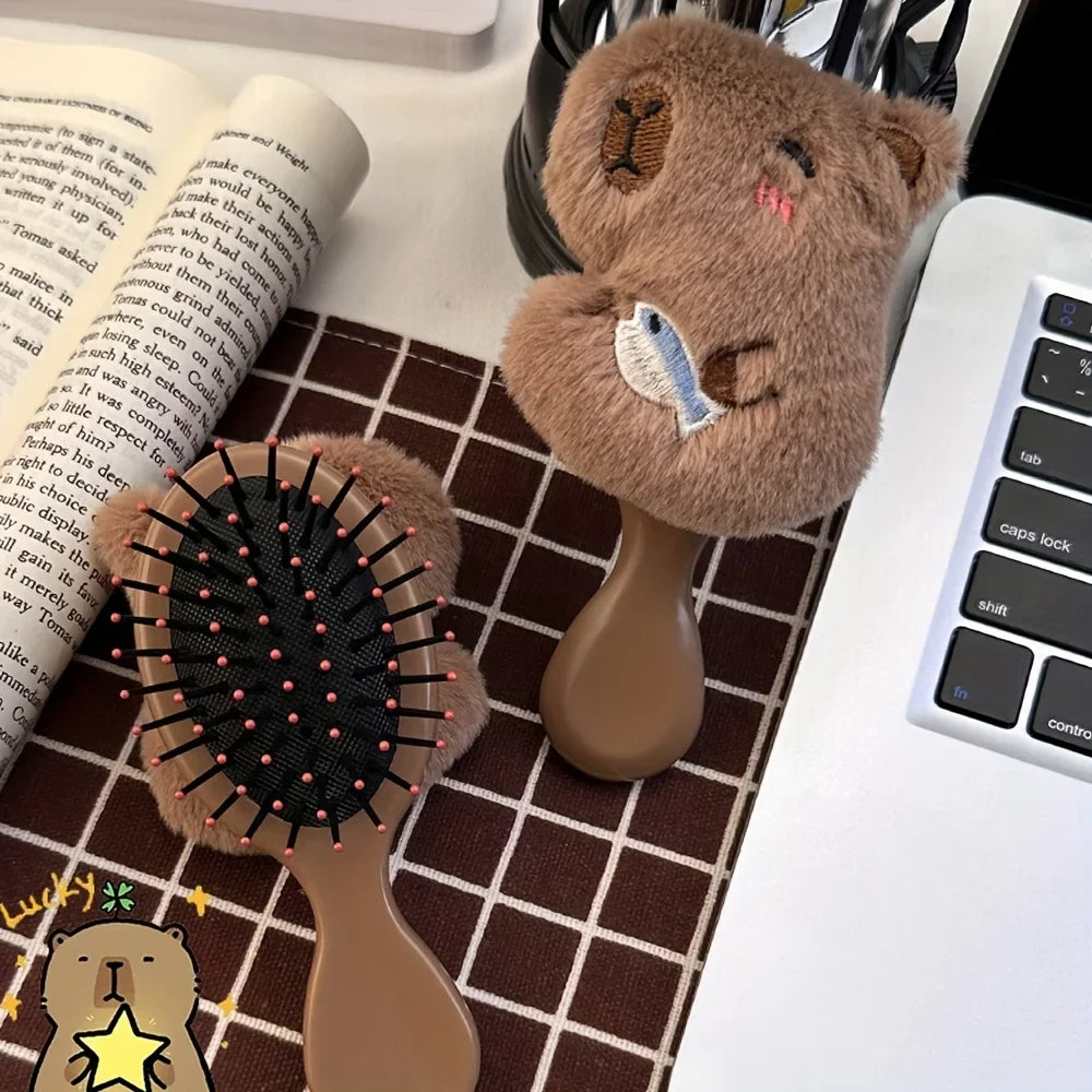 Capybara Mini Air Cushion Hair Brush – Portable Scalp Massager