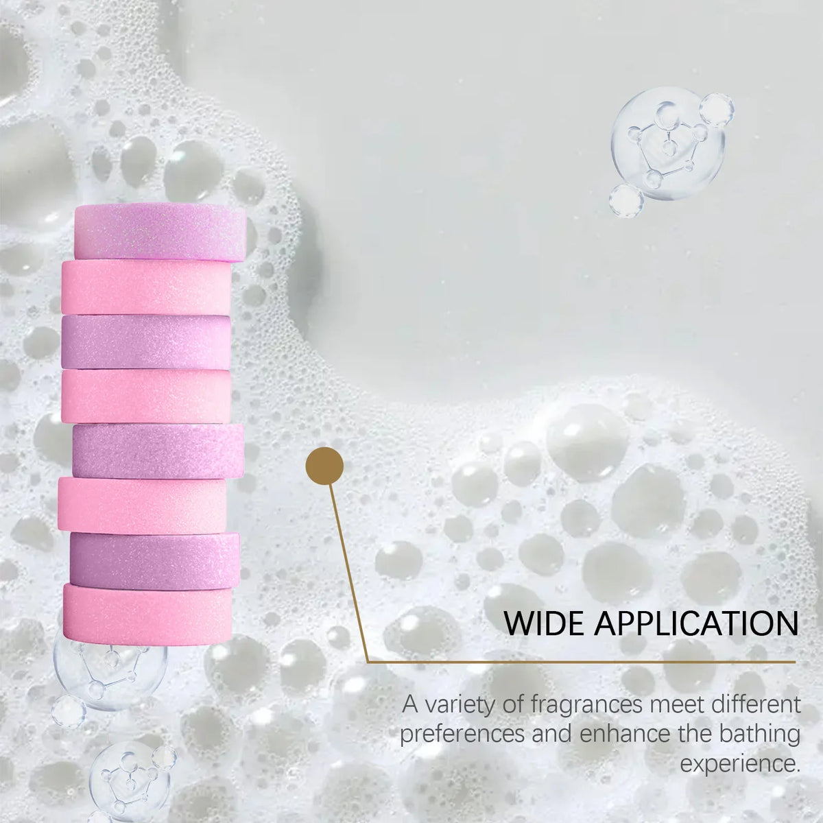 Rose & Lavender Aromatherapy Shower Steamers | Spa Bath Set