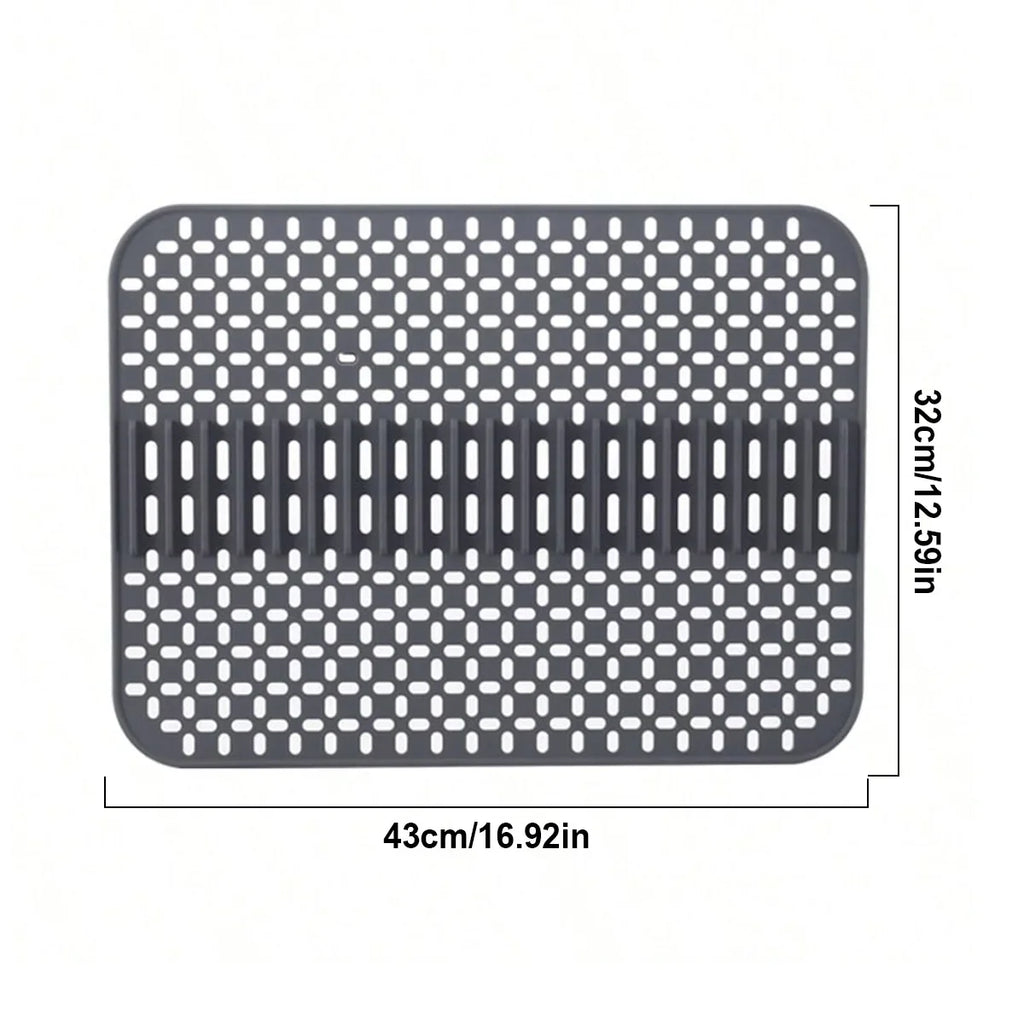 Silicone Sink Mat Protector 16.9"×12.5" | Non-Slip Kitchen Pad
