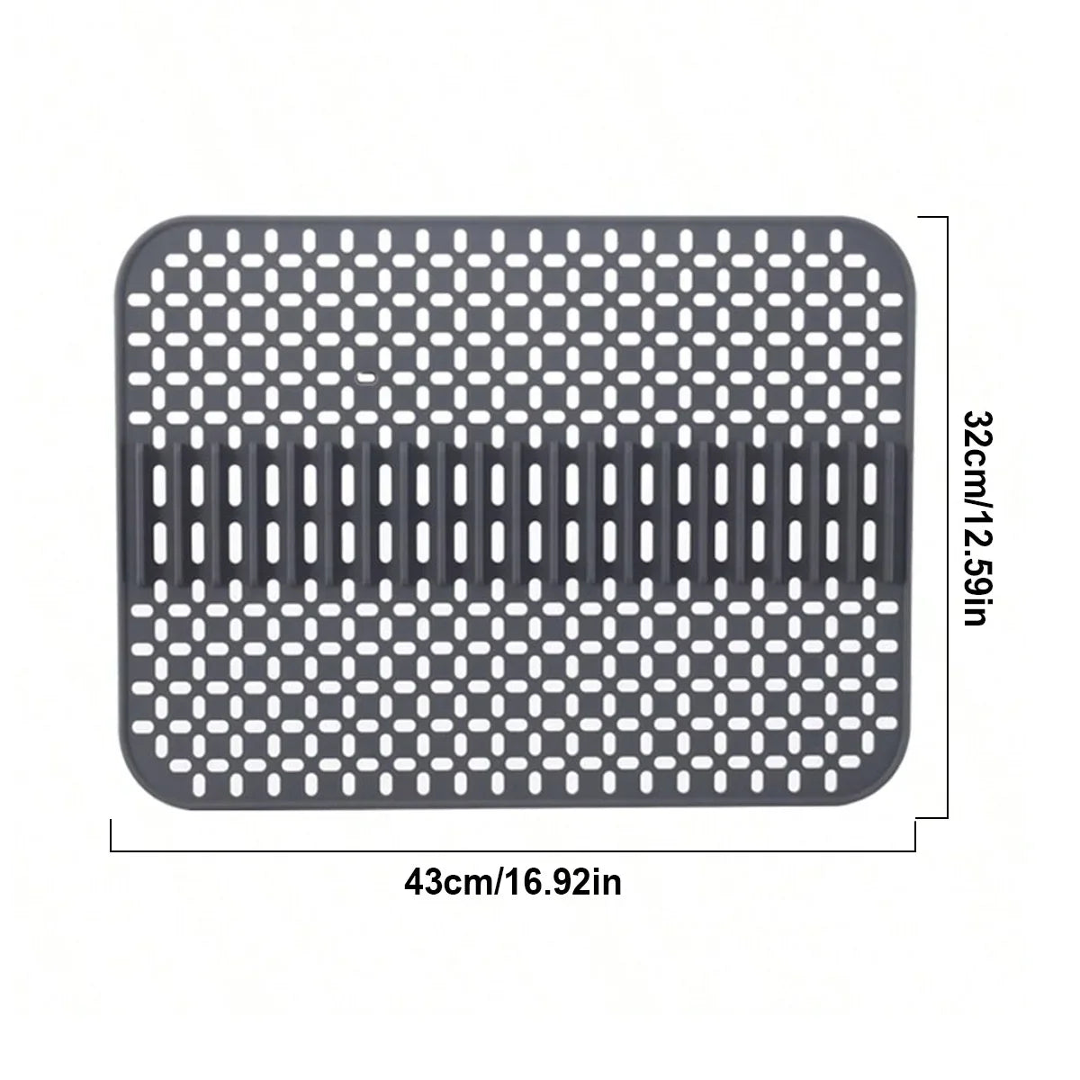 Silicone Sink Mat Protector 16.9"×12.5" | Non-Slip Kitchen Pad
