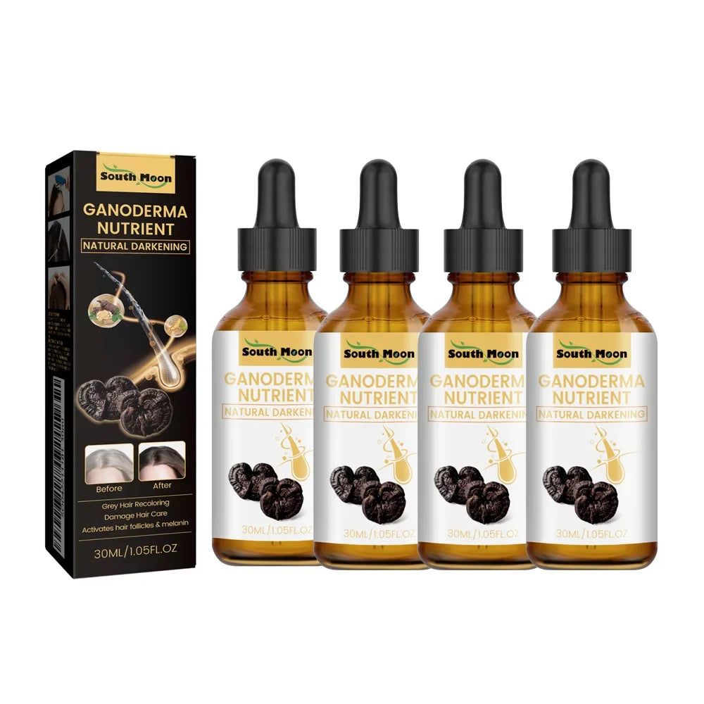 1 2 Black Ganoderma Lucidum Hair Liquid Repairing White Strengthen