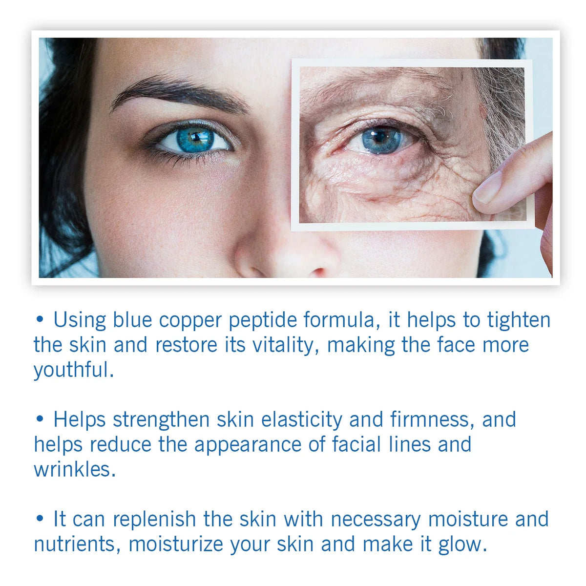 Blue Copper Peptide Anti-Aging Serum | Firm, Lift & Brighten