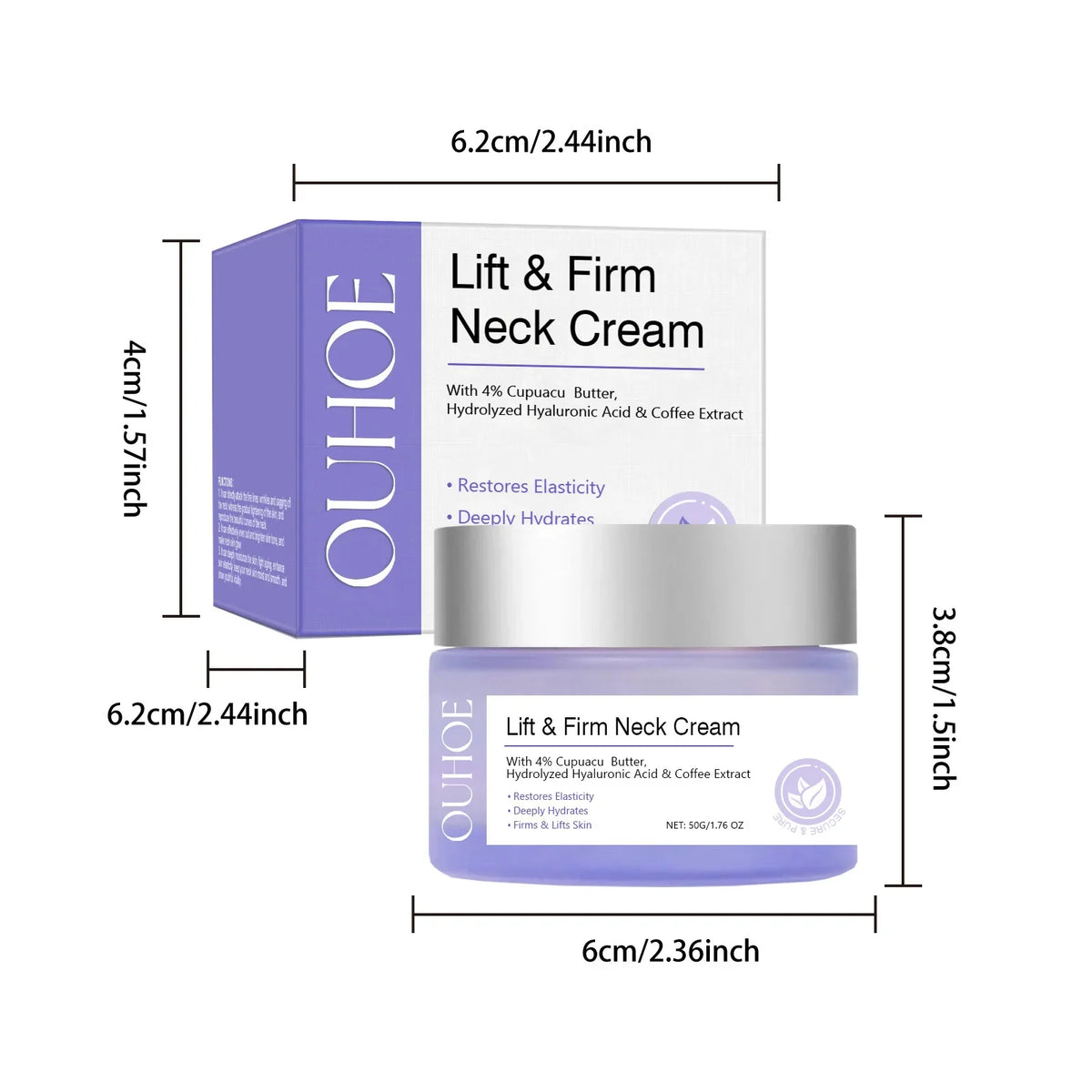 Neck Firming Lifting Cream – Fine Lines, Brightening & Moisture
