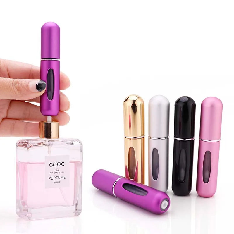 Mini Refillable Perfume Atomizer Bottles 5ml – 5 or 10 Pack
