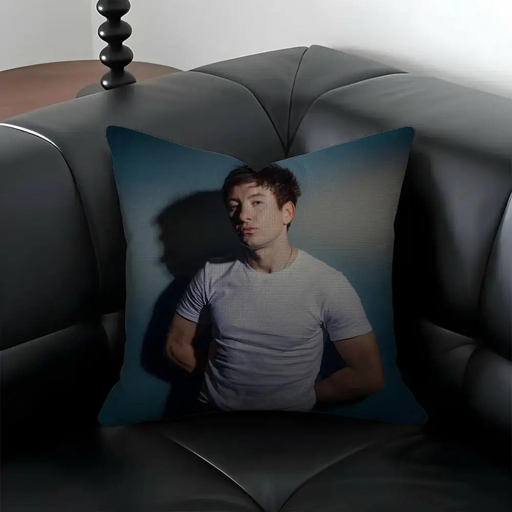 Barry Keoghan Linen Cushion Cover | Sofa & Bedroom Decor