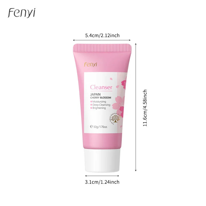 Sakura Foam Facial Cleanser – Brightening, Acne & Oil Control