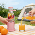 Electric Juicer Mini Wine Bottle Blender Fruit Mixers 6 Blades