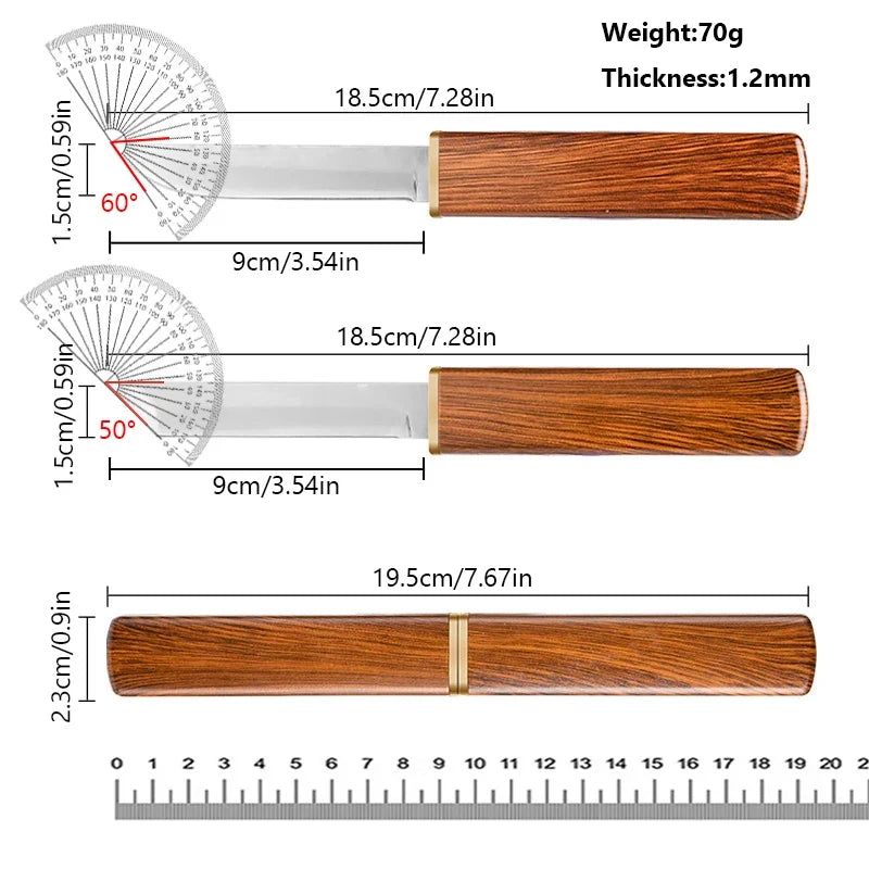 2-in-1 Stainless Steel Utility Knife – Camping, Fishing & BBQ