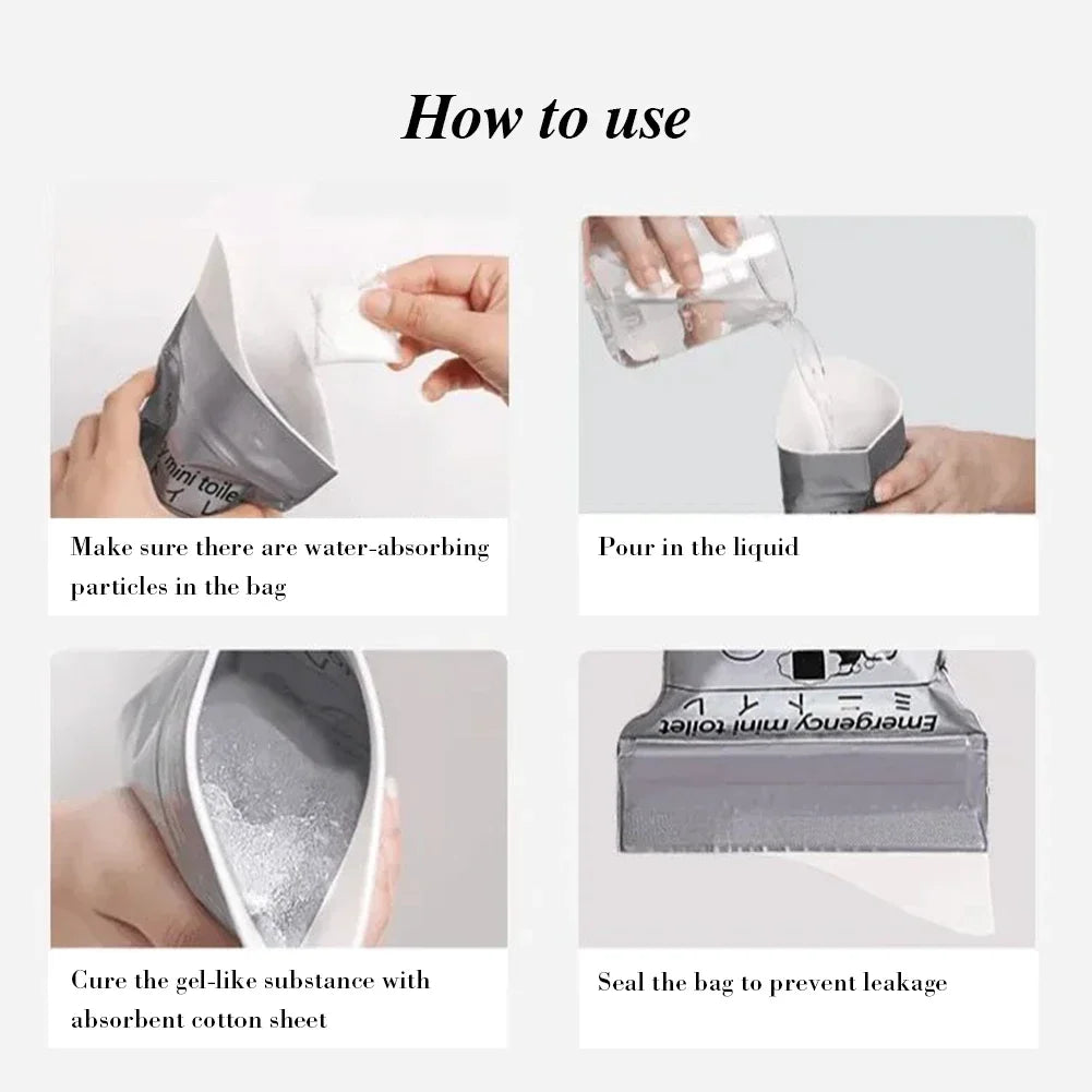 5- 700cc Car Urinate Bags Camping Outdoor Easy Emergency Piss Baby