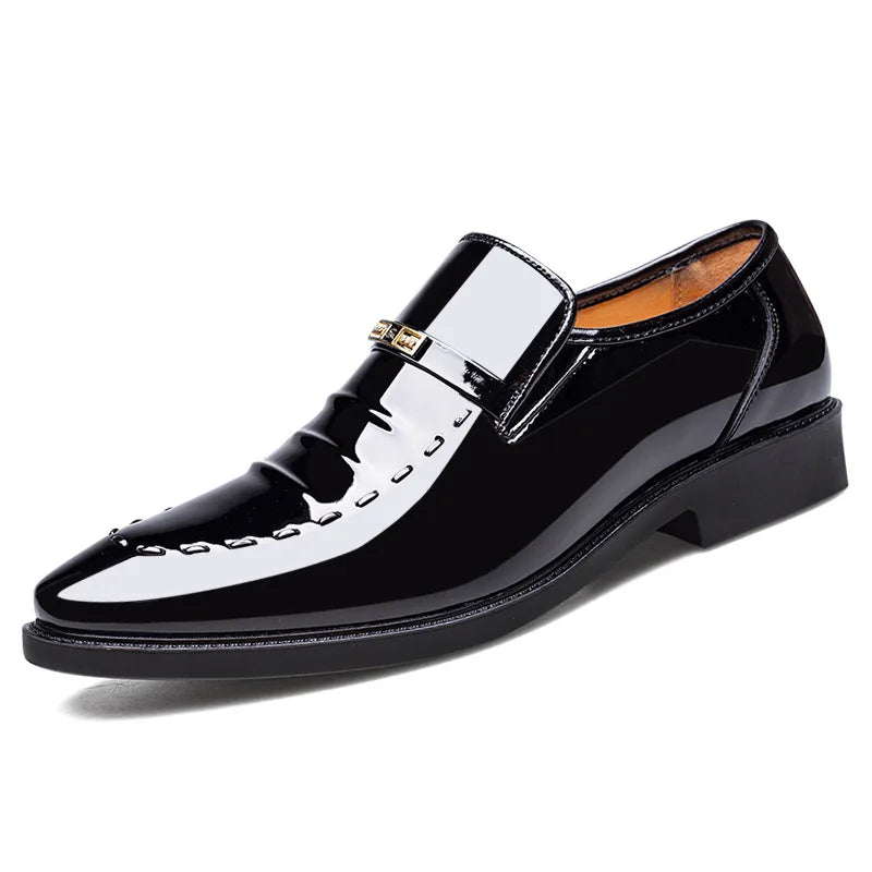 YBQJOO Men's Slip-On Oxford Dress Shoes | Business & Wedding