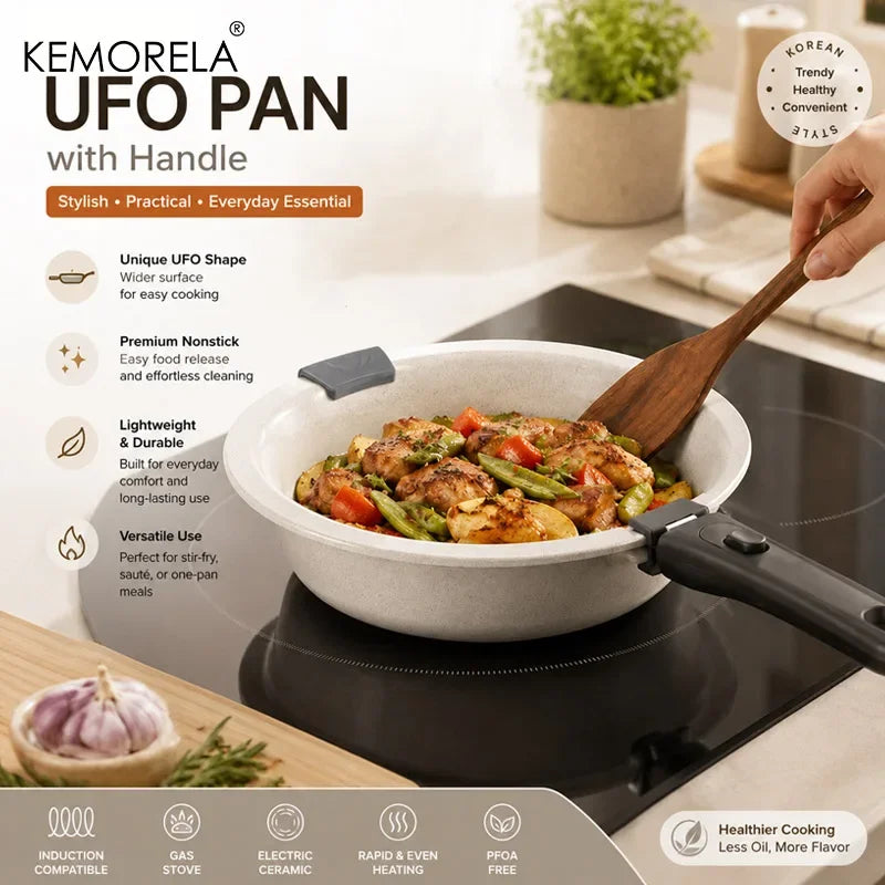 KEMORELA Ceramic Coated Aluminum Griddle Pan | Induction