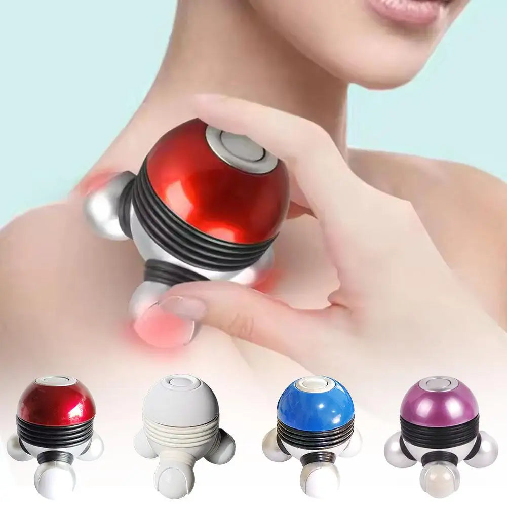 Mini Portable Handheld Vibrating Massager with LED Light
