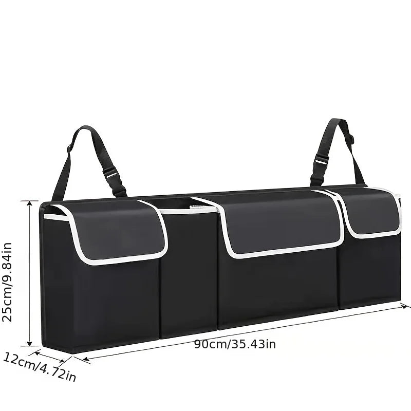 Car Trunk Storage Bag SUV Seat Back Hanging Multi Functional Mesh