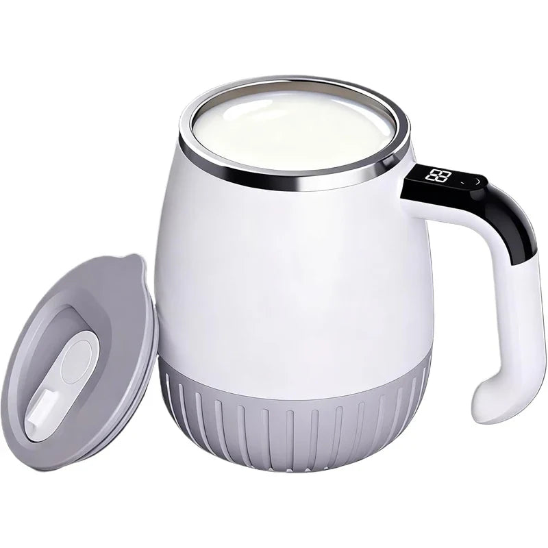 Self-Stirring Mug 6500 RPM | LCD Temp Display, USB-C