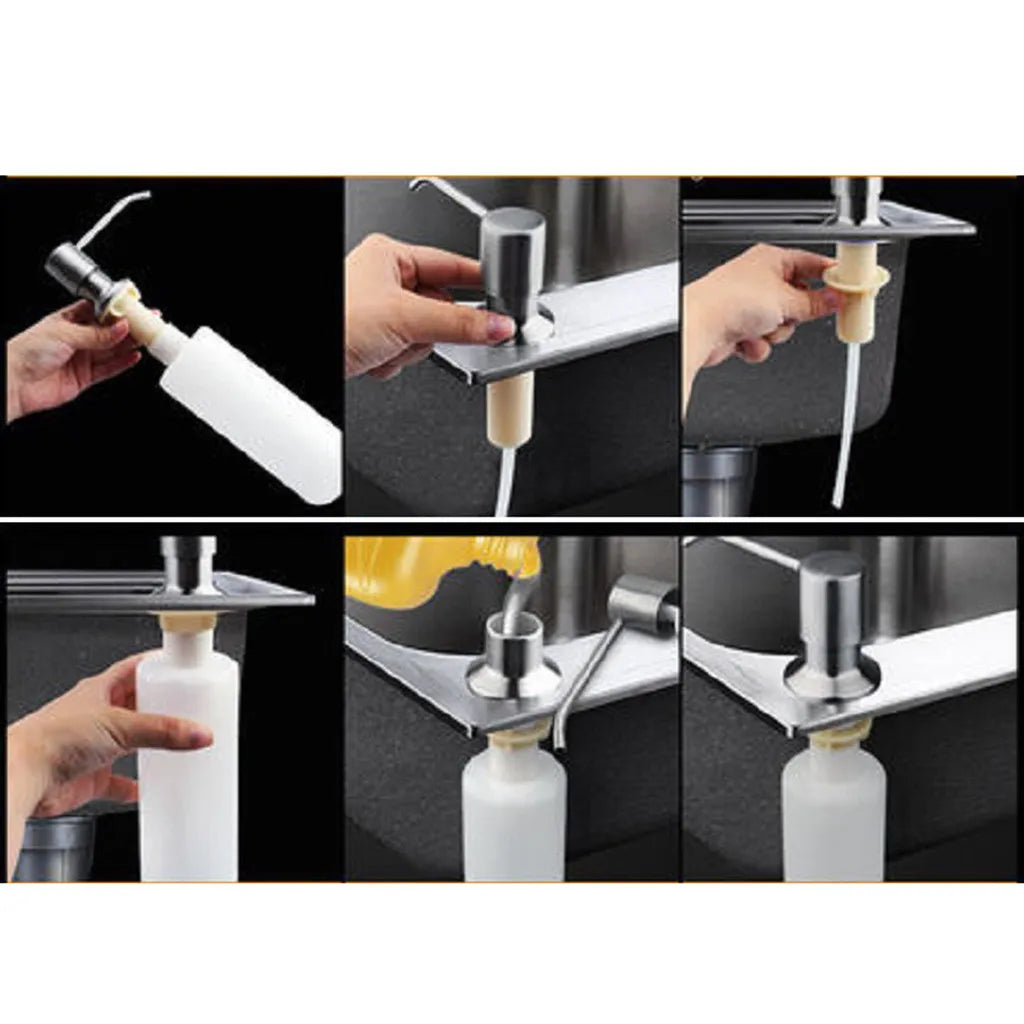 Built-In Countertop Soap Dispenser 300ml – Kitchen Sink Pump