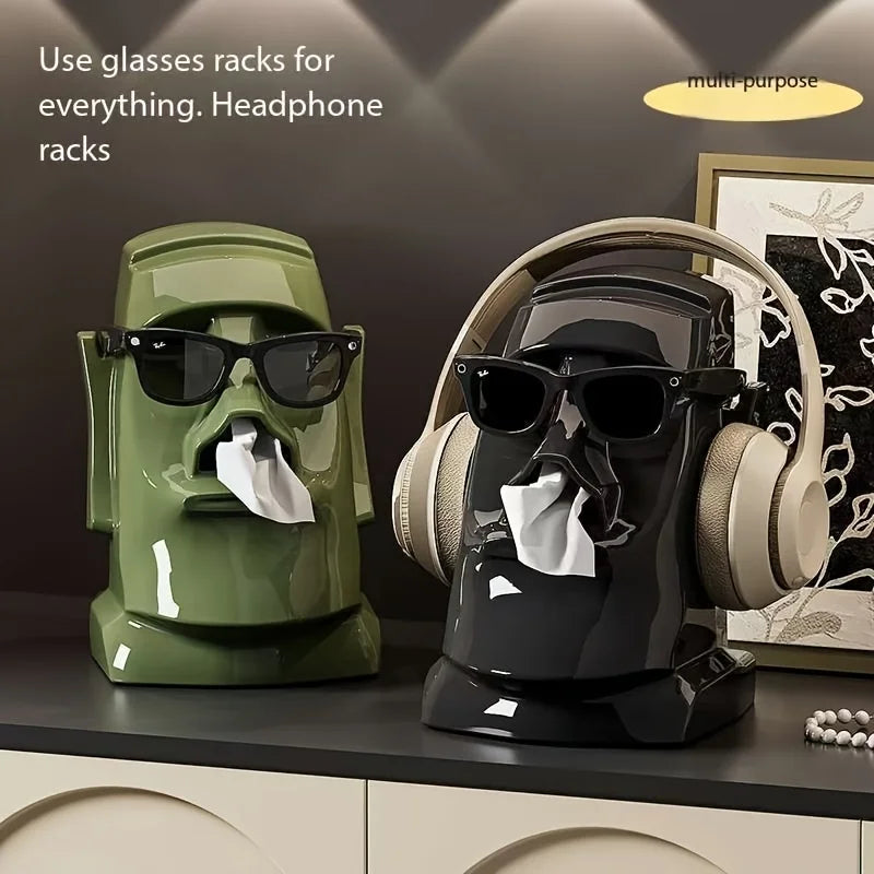 Household Tissue Box Creative Stone Figure Paper Towel Living Room