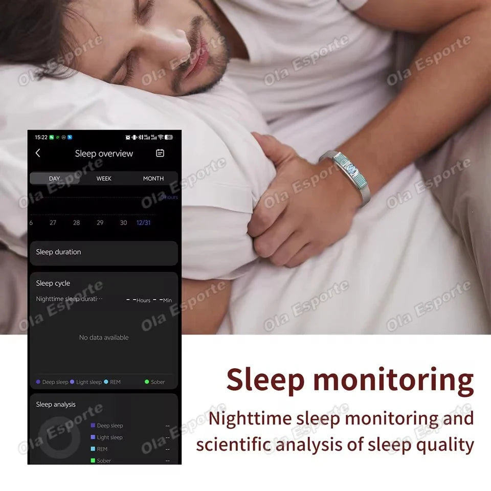 2026 Sport Fitness Tracker Smart Bracelet Men Women Heart Rate Sleep