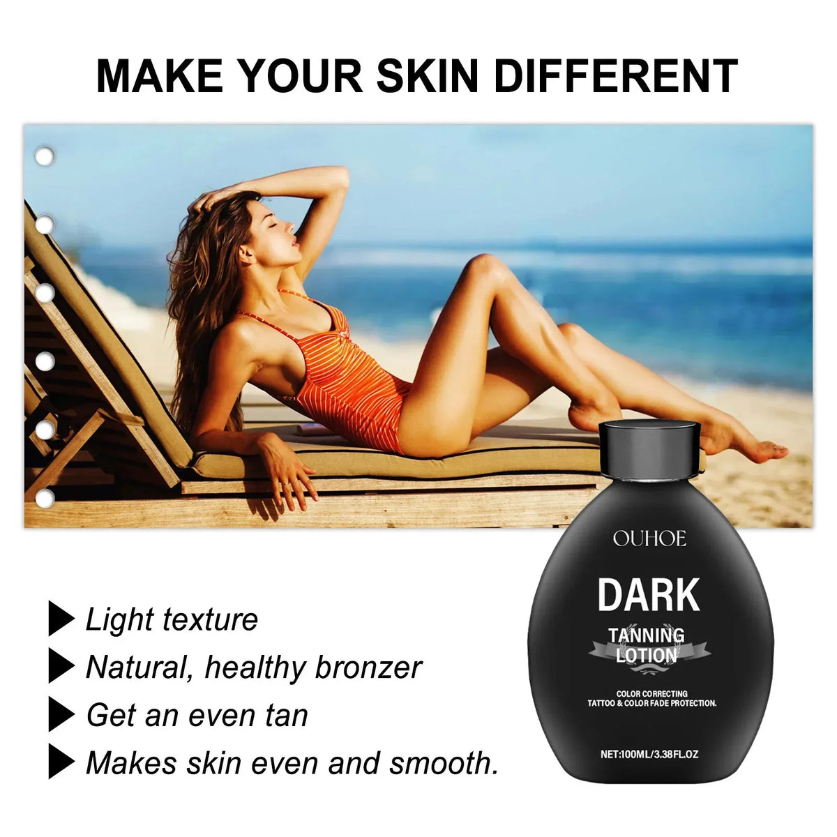 Sunless Self Tanning Lotion – Bronzer for Face & Body, 100ml