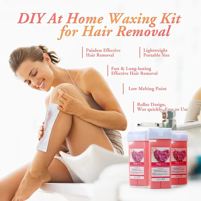 Pearl Roll-On Wax Cartridge Kit – Body Hair Removal Warmer
