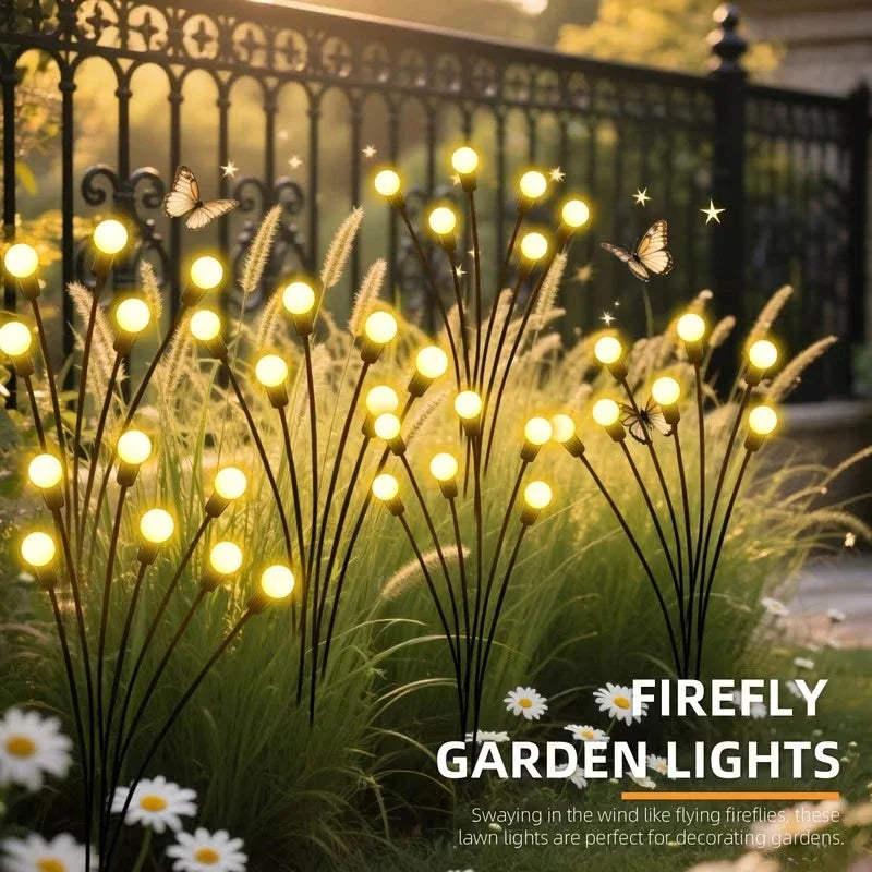 Solar Firefly Stake Light – IP65 Waterproof Garden Path LED