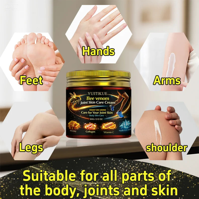 YUITIKUE Bee Venom Body Cream – Collagen & Hyaluronic Acid
