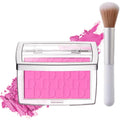 Matte Embossed Blush Palette – 6 Pigment-Rich Pink & Coral Shades