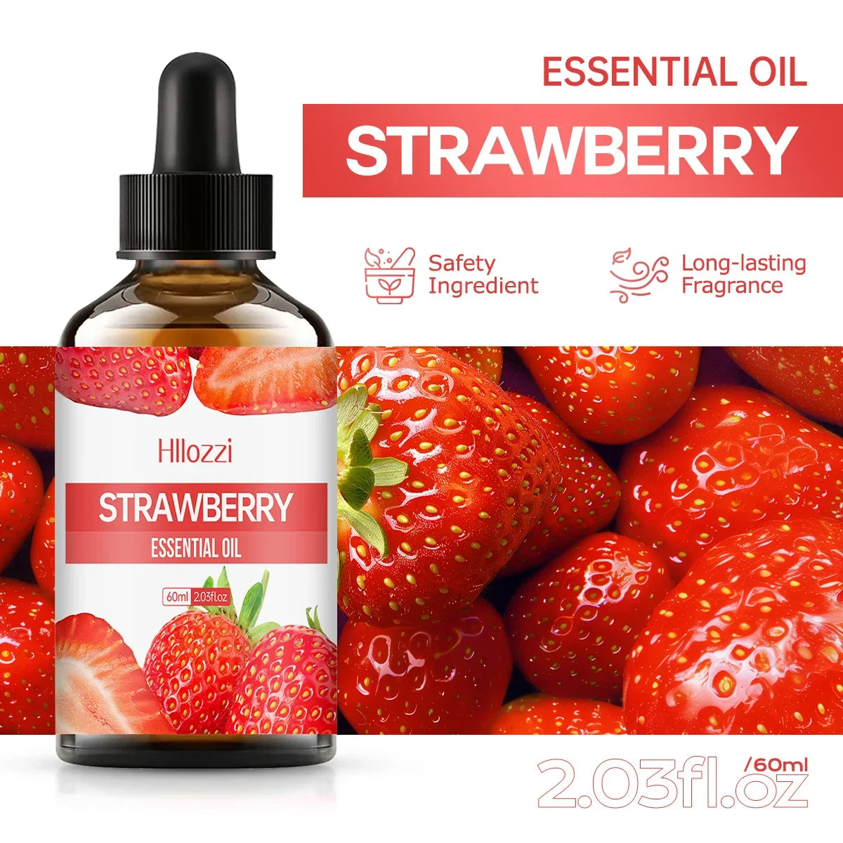 Strawberry Essential Oil for Diffuser & Humidifier – 30/60/100ml