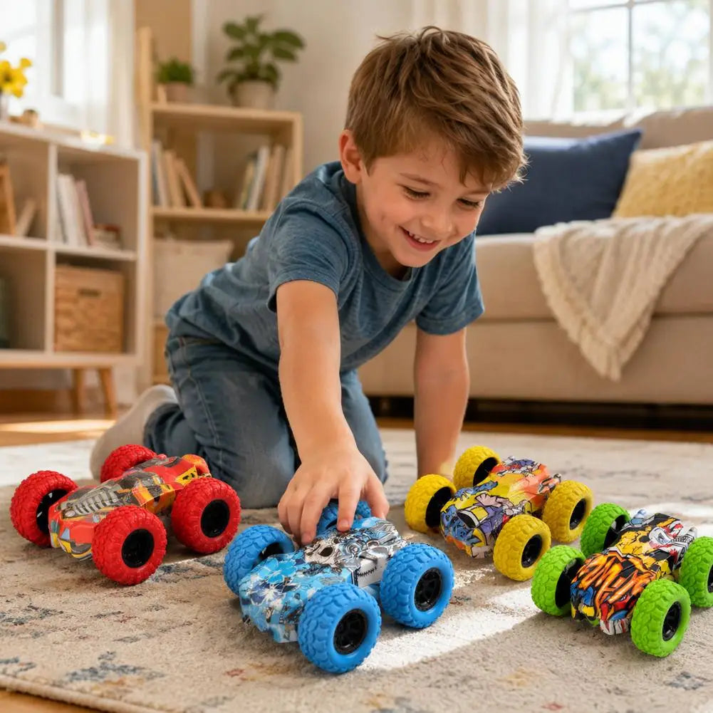 Double-sided Inertia Stunt Car Toy Friction Powered Off-road Vehicle