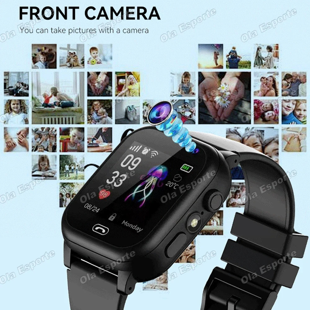 Kids Smart Watch GPS SOS Video Call Camera Waterproof Gift