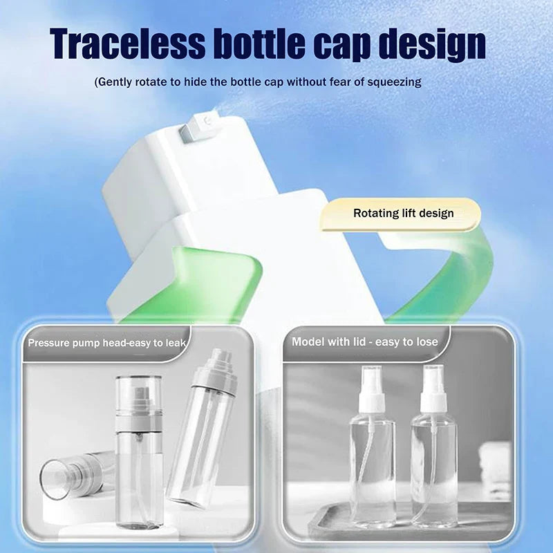 Square Vacuum Pump Bottle | Travel Lotion Dispenser 15/30/50ml
