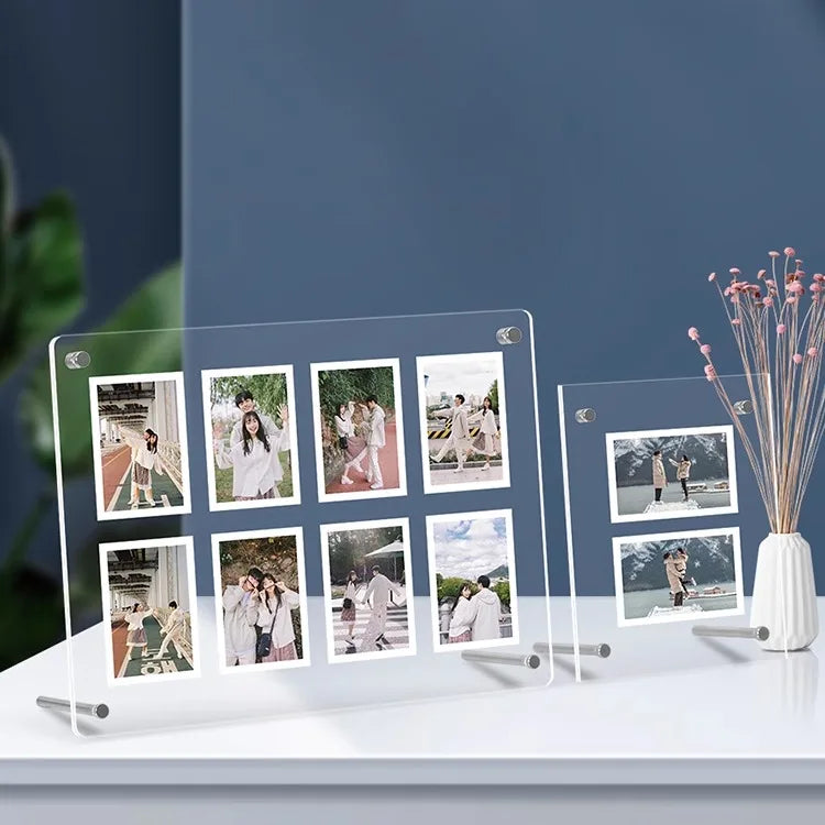 Acrylic 6 & 9 Grid Card Display Frame | Desktop Standing Sign