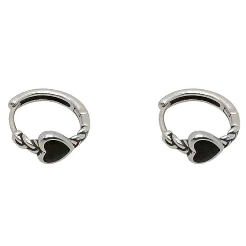 4-Piece Crystal Hoop Earrings Set – Copper Daily Wear Jewelry