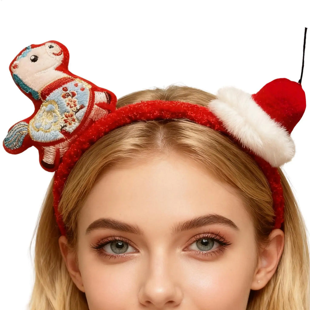Plush Horse Headband – Cartoon Pony Party Hair Hoop