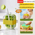 2-in-1 Portable Ice Cube Cup with Straw | Quick Release 800ml