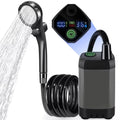 Portable Camping Shower 6000mAh Electric Pump & LED Display