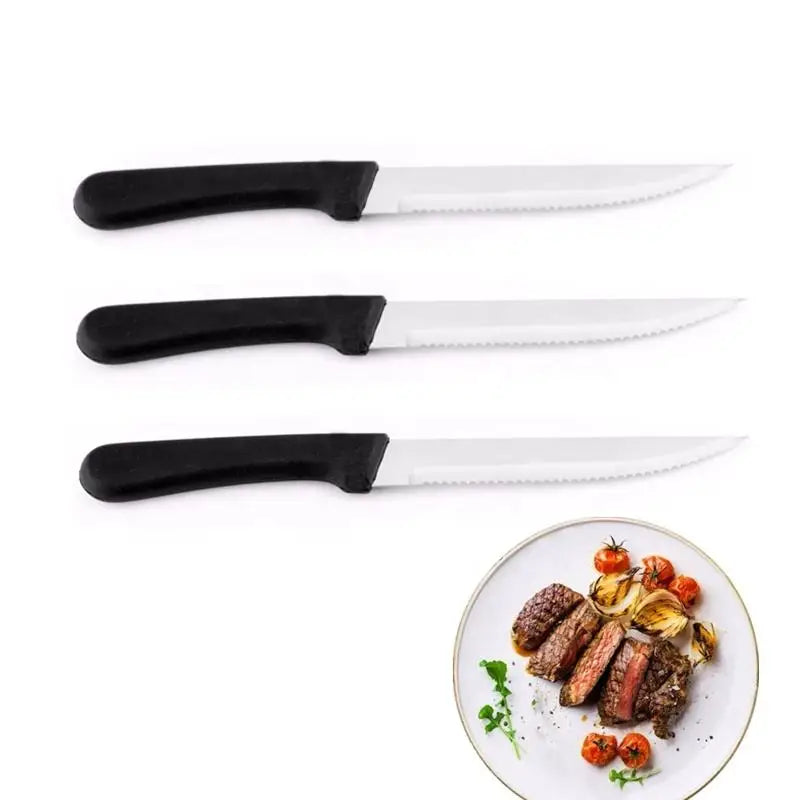 Stainless Steel Steak Knife – Dishwasher Safe Plastic Handle