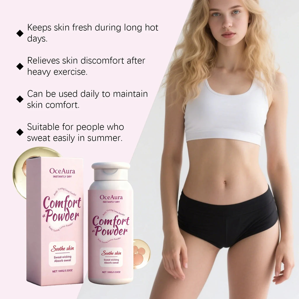 OceAura Comfort Body Powder | Sweat & Odor Control 100ml