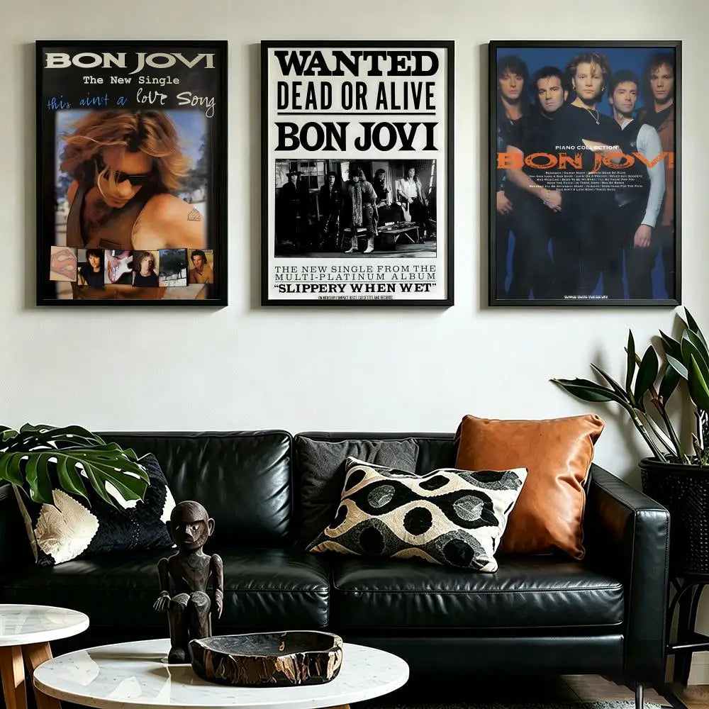 Bon Jovi Rock Band HD Wall Poster – Waterproof Home Decor