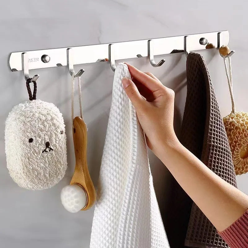 Stainless Steel Hook Hooks Toilet Clothes Kitchen Supplies Hanger