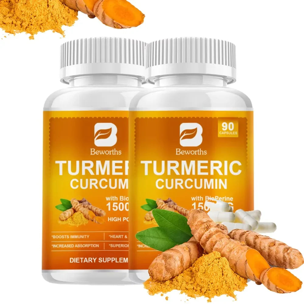 BEWORTHS Turmeric & Black Pepper Capsules 90ct | Curcumin