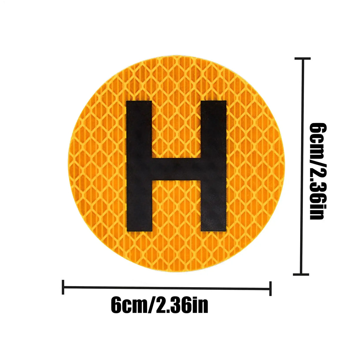 H Historical Vehicle 60mm Magnetic Sign Sticker | Waterproof