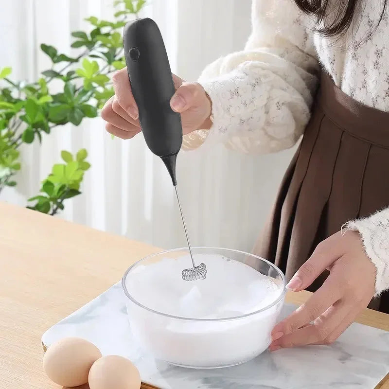 Battery Model Handheld Egg Beater Froth Mixer Kitchen Automatic