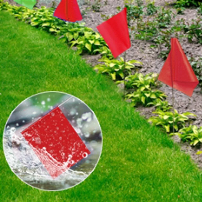 Red Lawn Marking Flags 20-Pack | Yard & Irrigation Markers