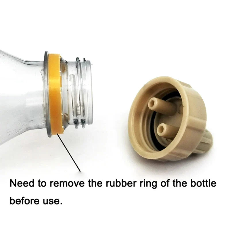 2-Pack Aquarium CO2 Gauge Bottle Cap – DIY CO2 Diffuser Kit
