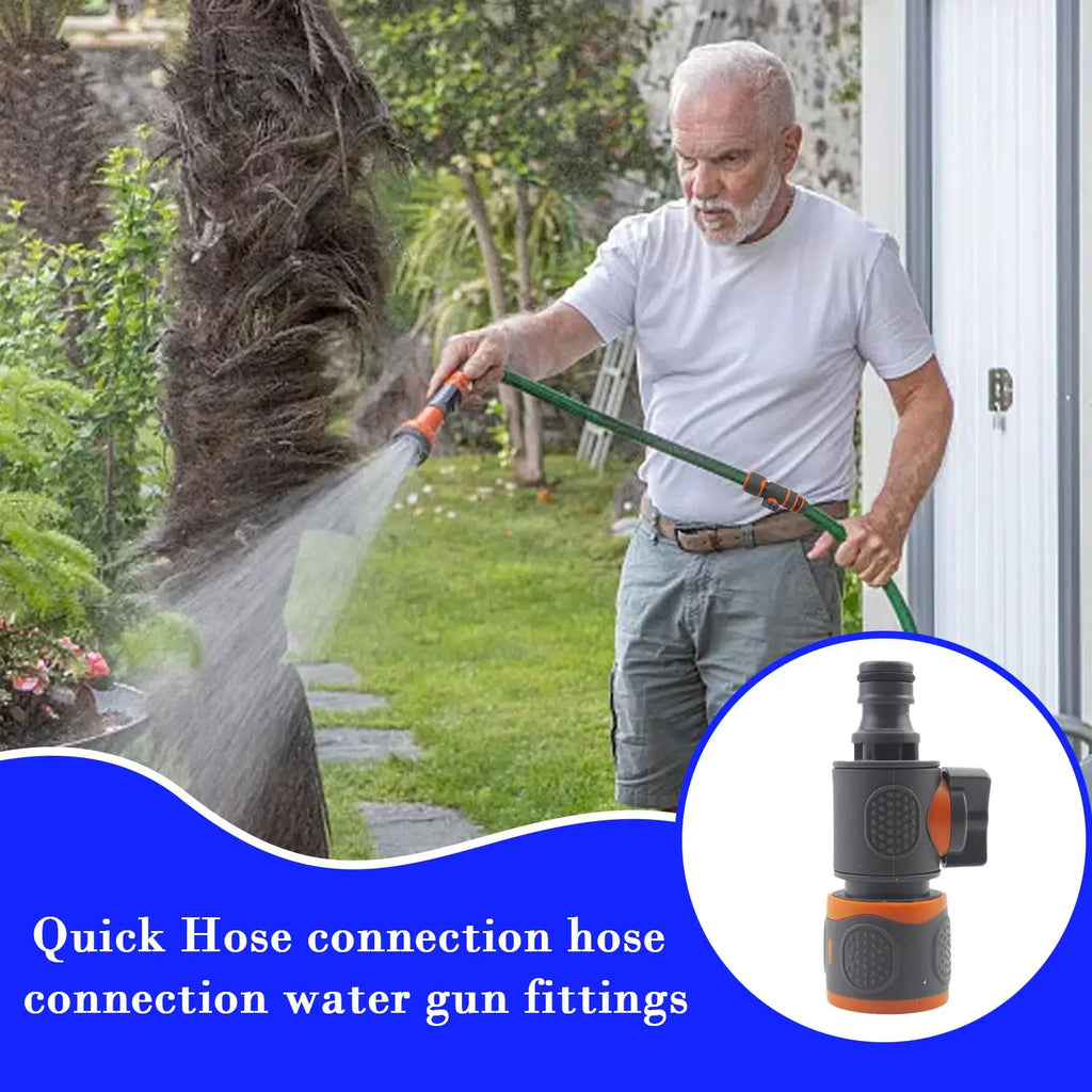 Quick Connect Garden Hose Adapter with Stop Valve | Easy Install