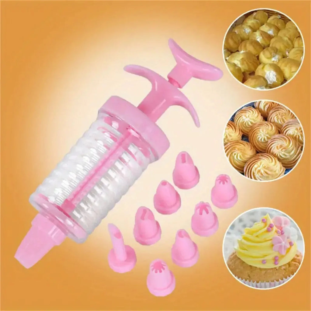 8-Piece Cake Piping Tips Set | Food Grade Plastic Nozzles