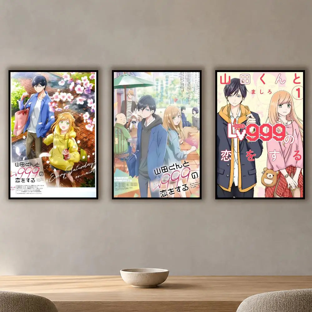 Yamada-kun at Lv999 Anime Poster HD Waterproof PVC Wall Sticker