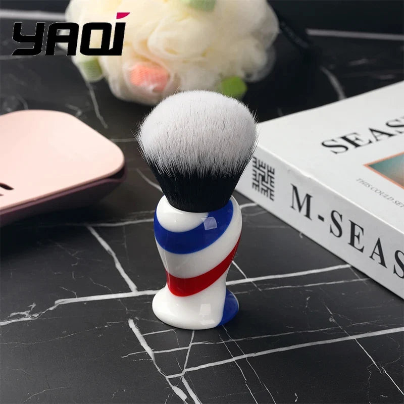 2026 Yaqi Monster Barber Pole Shaving Brush Colorful Bristle Men's